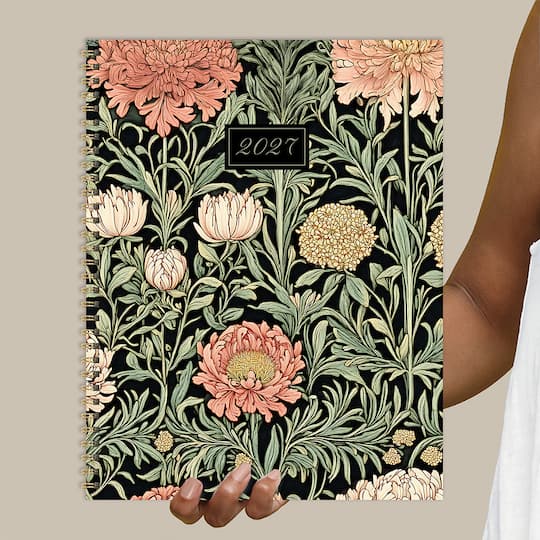 2027 Formal Flowers Large Weekly Monthly Planner